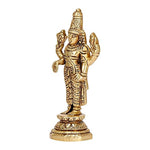 Energized - Brass Tirupati Balaji Venkateshwara Murti Idol Statue Lord Srinivasa Pooja Home Office Temple Decor Gift 3.75 Inch