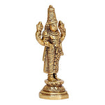 Energized - Brass Tirupati Balaji Venkateshwara Murti Idol Statue Lord Srinivasa Pooja Home Office Temple Decor Gift 3.75 Inch