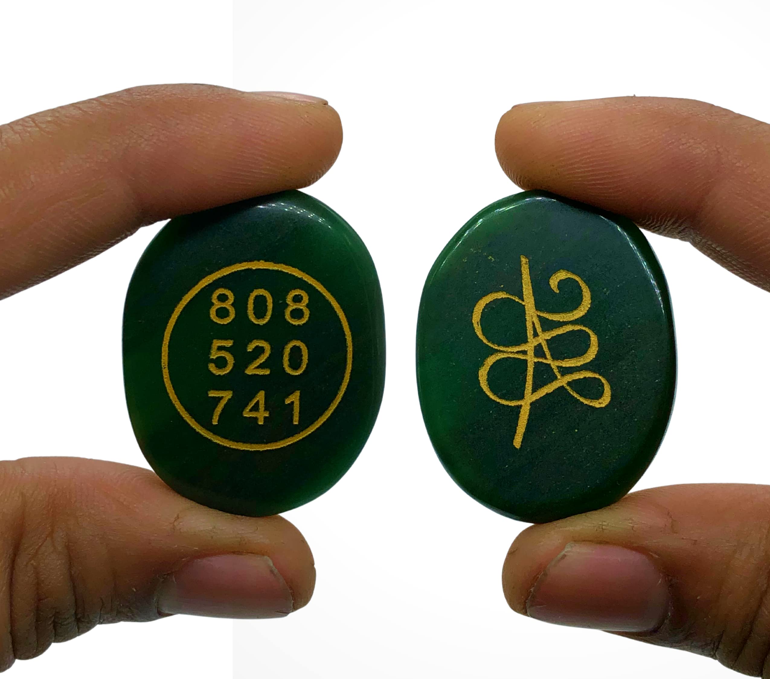 Energized Green Jade Zibu Coin to Attract Money Cash Flow