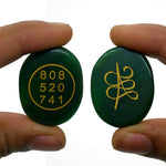 Energized Green Jade Zibu Coin to Attract Money Cash Flow