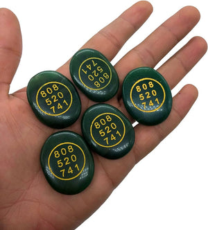 Energized Green Jade Zibu Coin to Attract Money Cash Flow