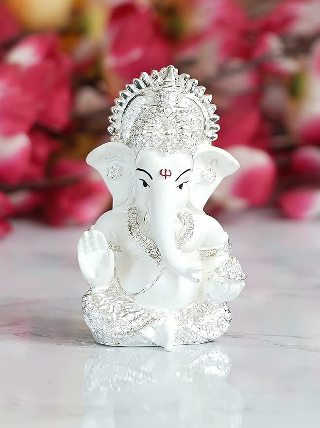 White Ganesh Idol