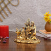 Energized Shiva Parvati Ganesh Idol Shiv Parivar Murti Statue Sculpture - Lord Shiva Idols Family Sitting On Nandi Showpiece Figurine for Home Office Temple Mandir Decoration Gift