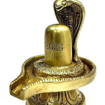 Energized Brass Metal Shivling Height 3 Inches