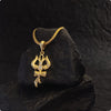 Magnificent Mahakal Trishul Om and Damru Pendant with Chain!