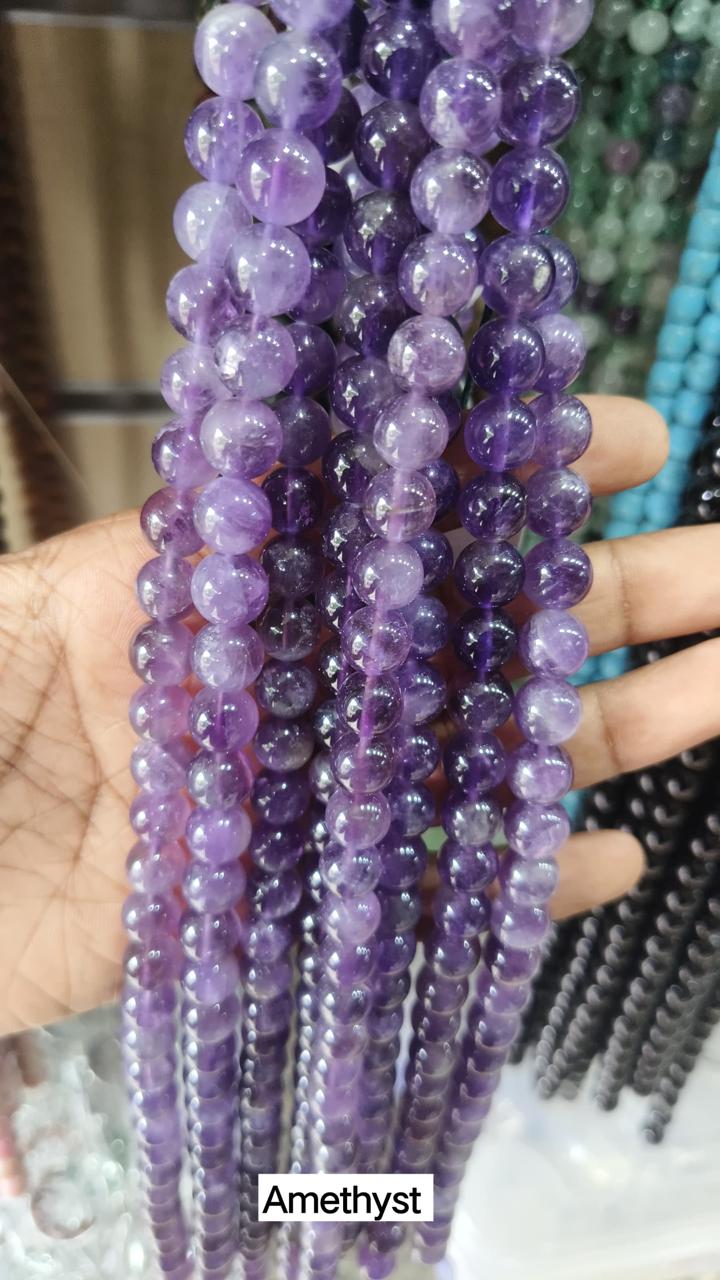 Energised Amethyst Mala-Certified