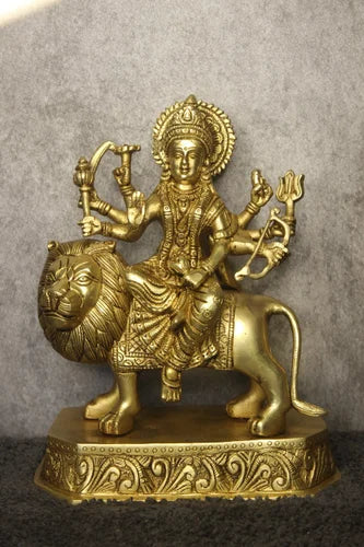 Energised Maa Durga Murti - Brass