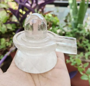 Transparent Crystal/Quartz Shivling