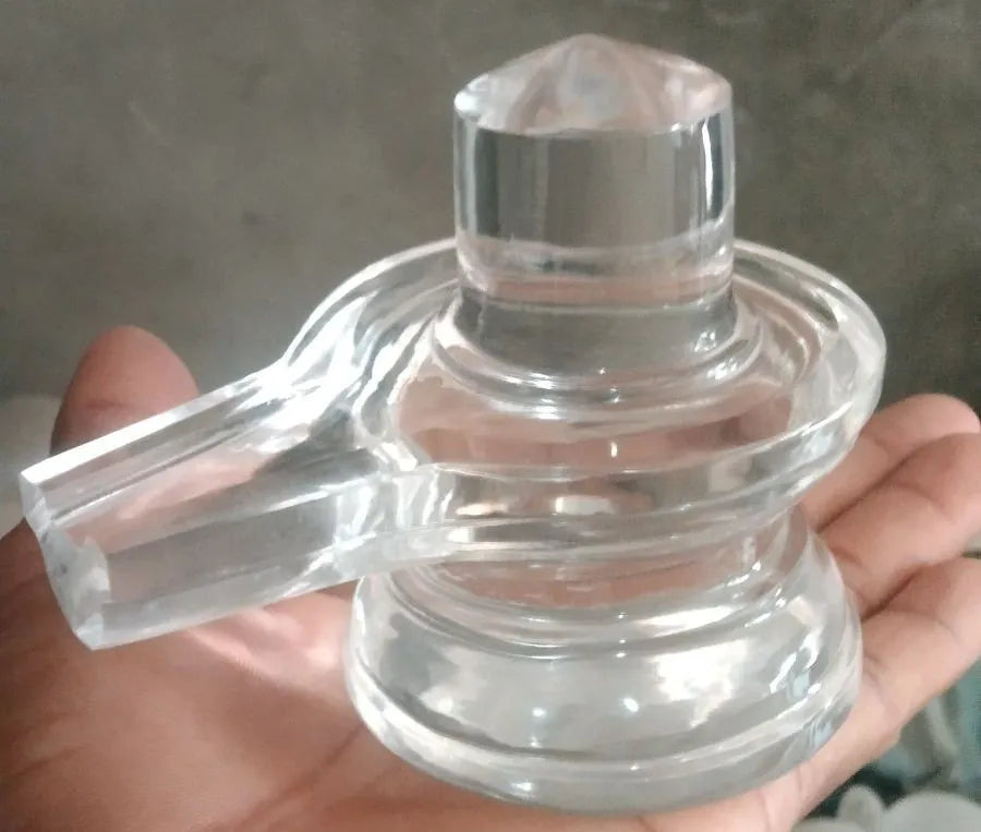 Transparent Crystal/Quartz Shivling