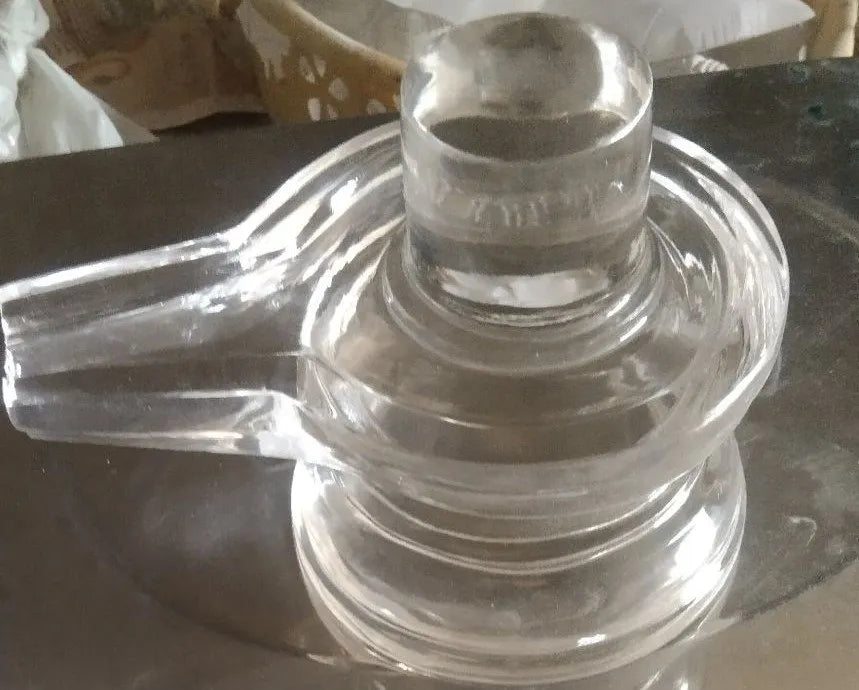 Transparent Crystal/Quartz Shivling